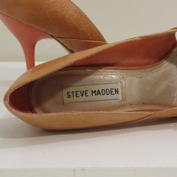 Vintage Peach Peep Toe Heels by Steve Madden - Picture 8 of 9